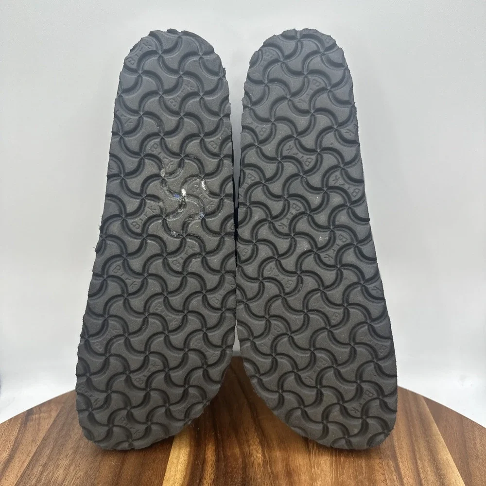 Birkenstock Papillio Arizona Black Quilted Platform Sandals Women's EU 41 US 10